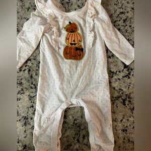 3-6 month girls Halloween romper